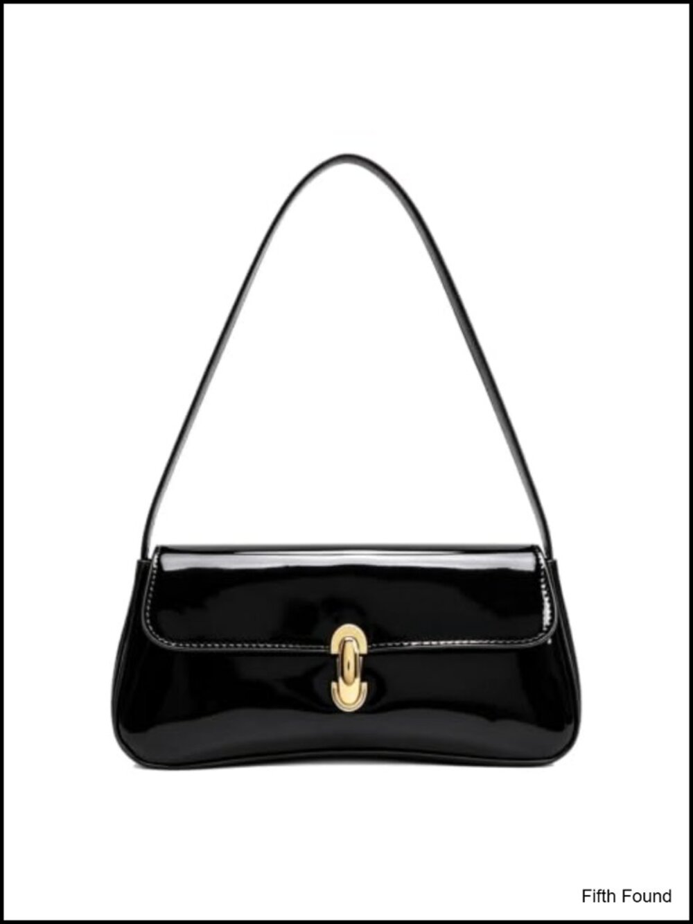 Patent Faux Leather Shoulder Bag for Women